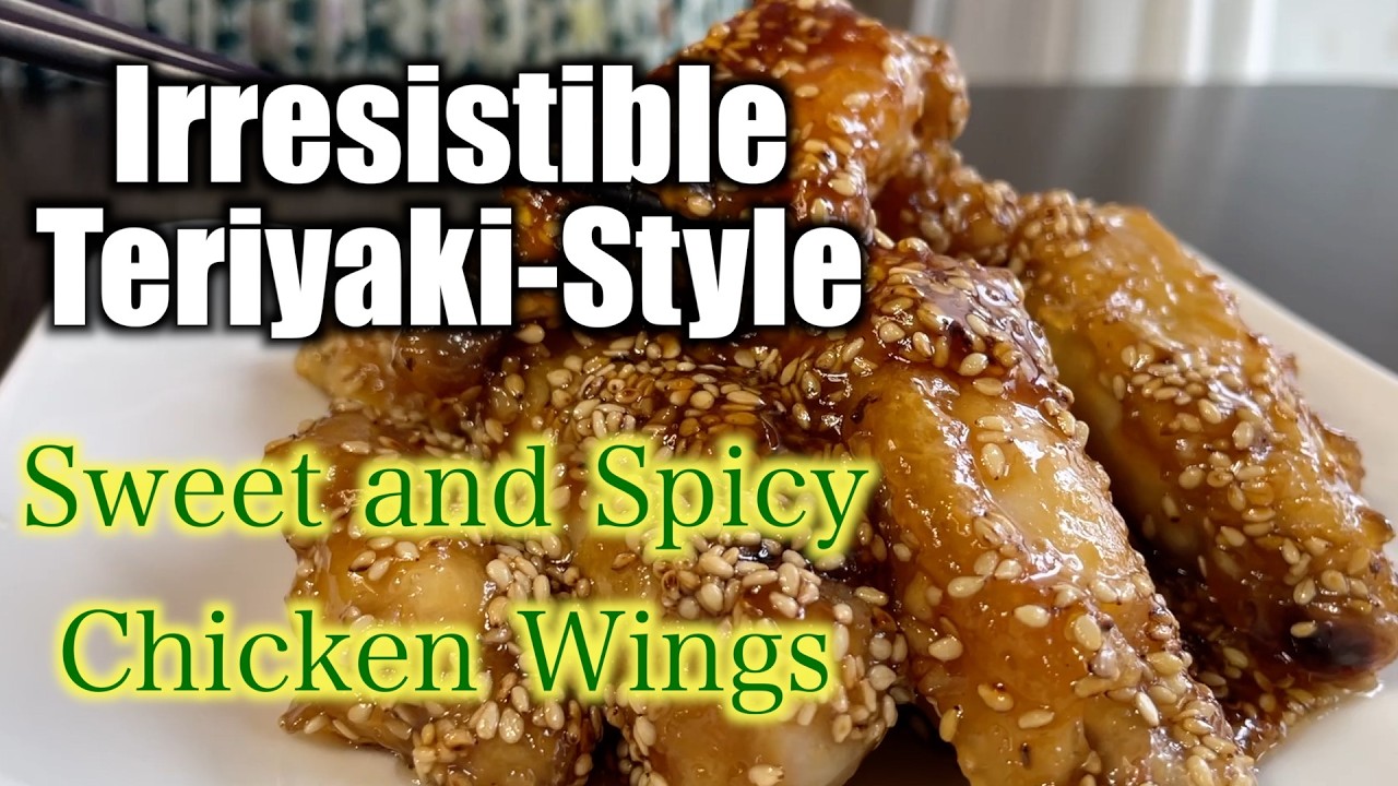 Irresistible Teriyaki-Style Sweet and Spicy Chicken Wings - Perfect for Dinner or a Snack! #HowTasty