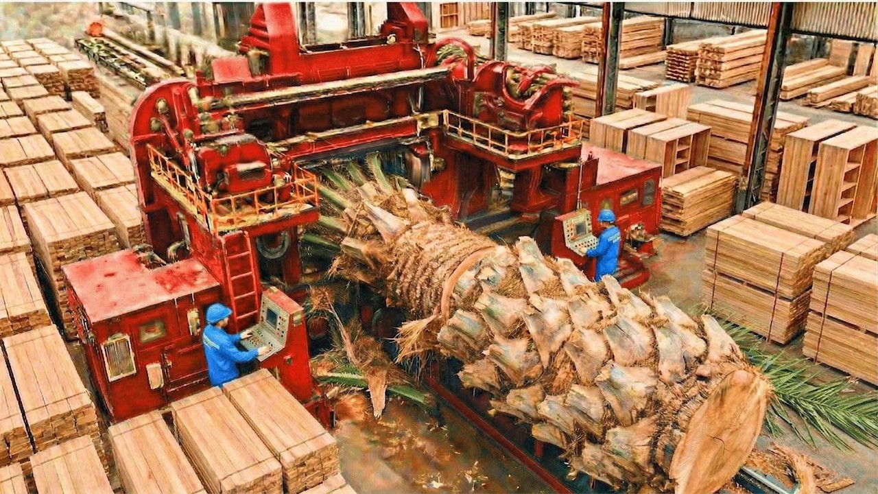 Dentro de la fábrica de procesamiento de madera MX Desde palmeras gigantes hasta muebles de alta gam