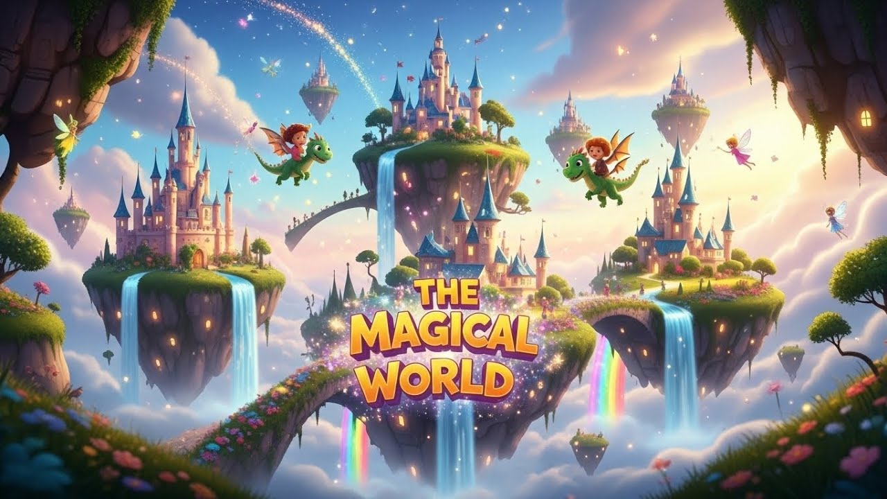 Волшебный мир | Детская фантастическая песня 🌈✨ | Веселое приключение для детей