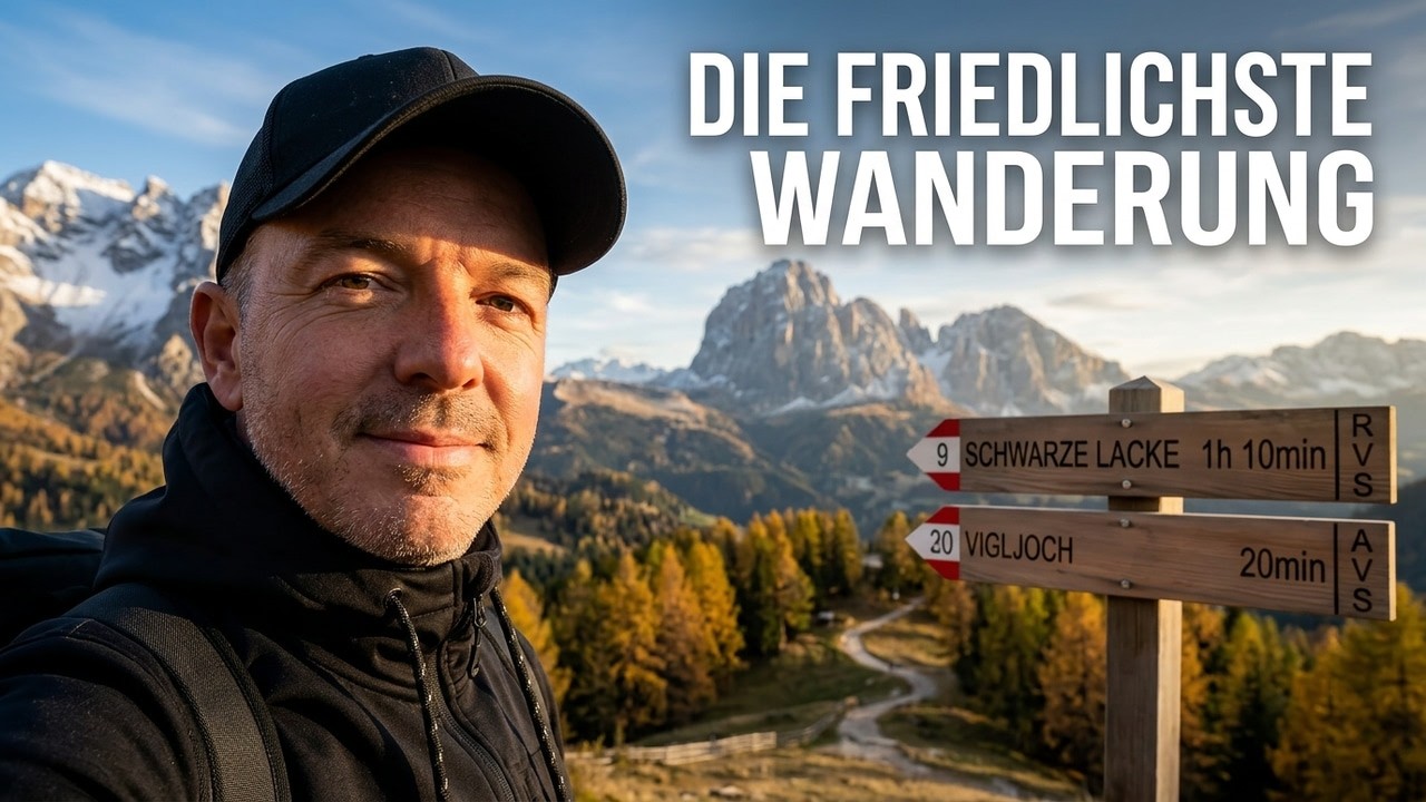 Wandern in Südtirol: Sonne trifft Schneefall am Vigljoch (Lana)