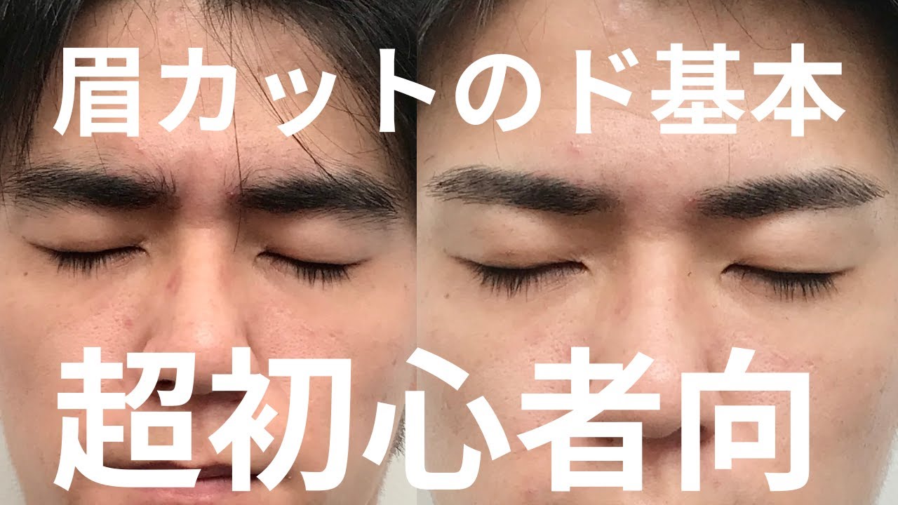 【超初心者向】メンズセルフ眉カットのやり方解説