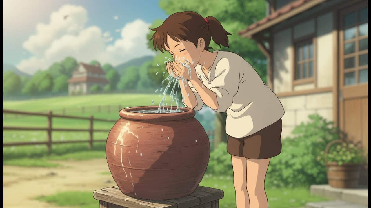 A Quiet Life in the Rice Fields 🌾 | Ghibli Style Slow Living with Grandmother