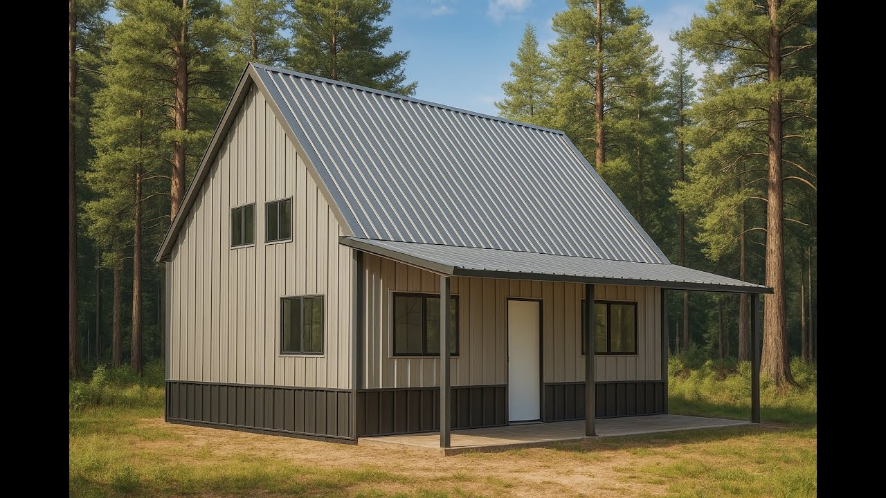 Build Your Dream Home: Ultimate 26x34 Gable Roof Barndominium Kit!