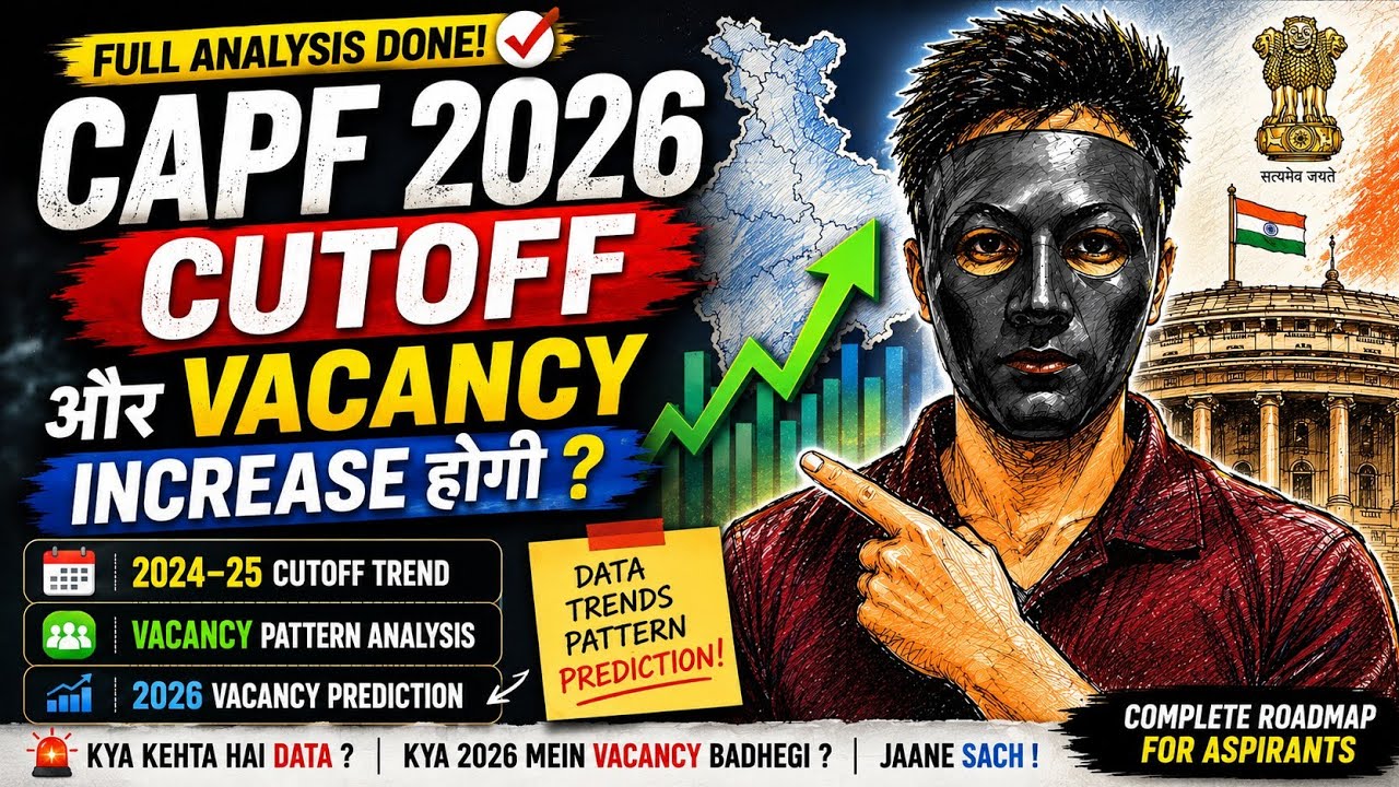 What Will the CAPF 2026 Cut-Off Be? Will Vacancies Increase? | 2024, 2025 & 2026 Full Analysis