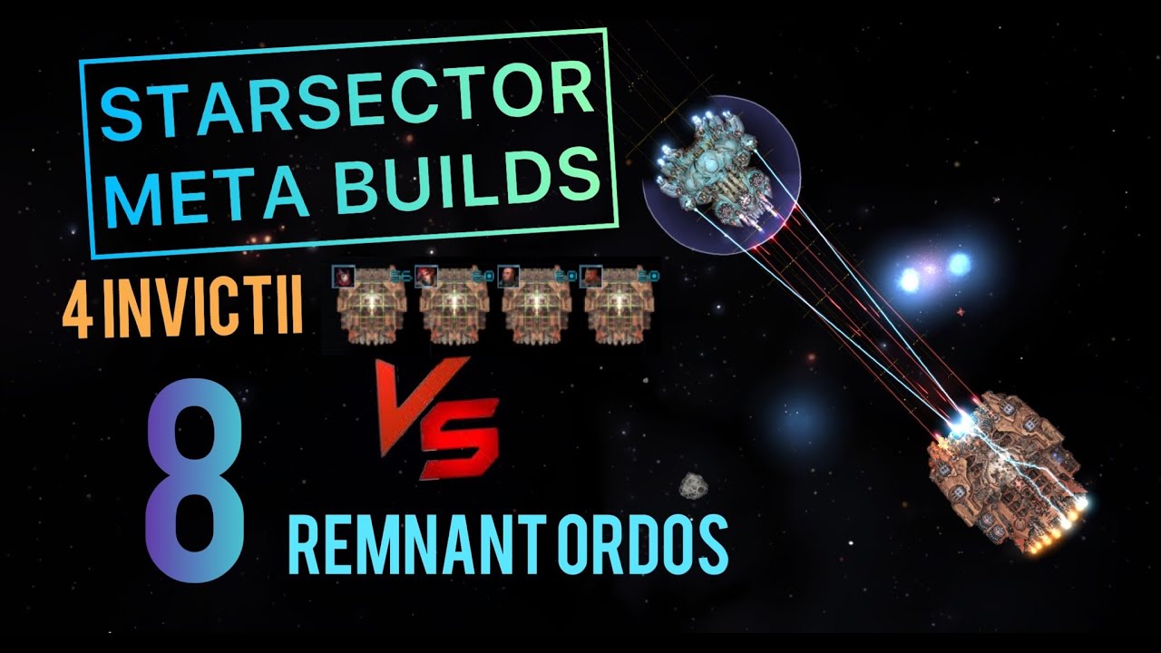 Starsector - 4 Invictus Kills 3200 DP of Remnants