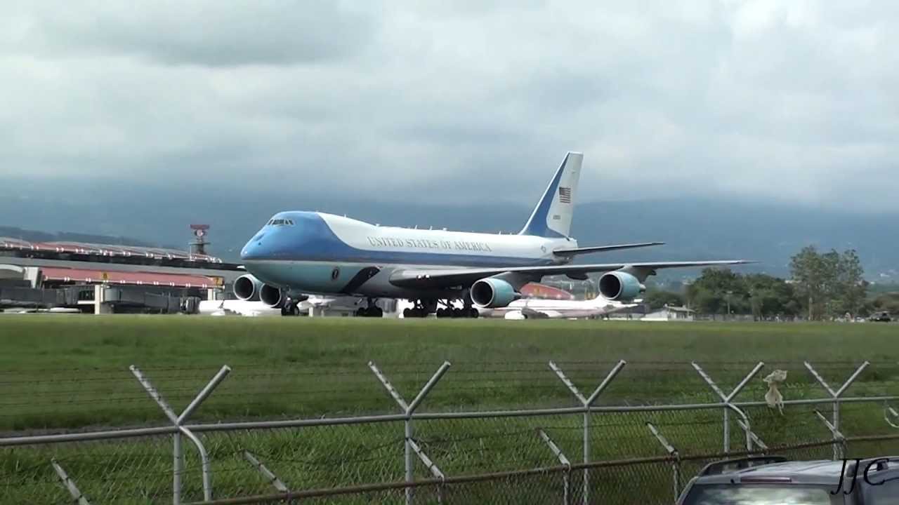 Air Force One Barack Obama | SJO MROC Costa Rica - HD