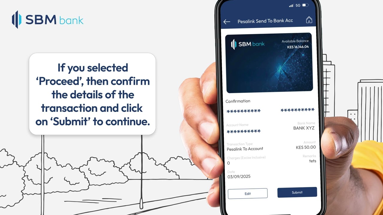 How to send money from your SBM Account to another bank account via Pesalink