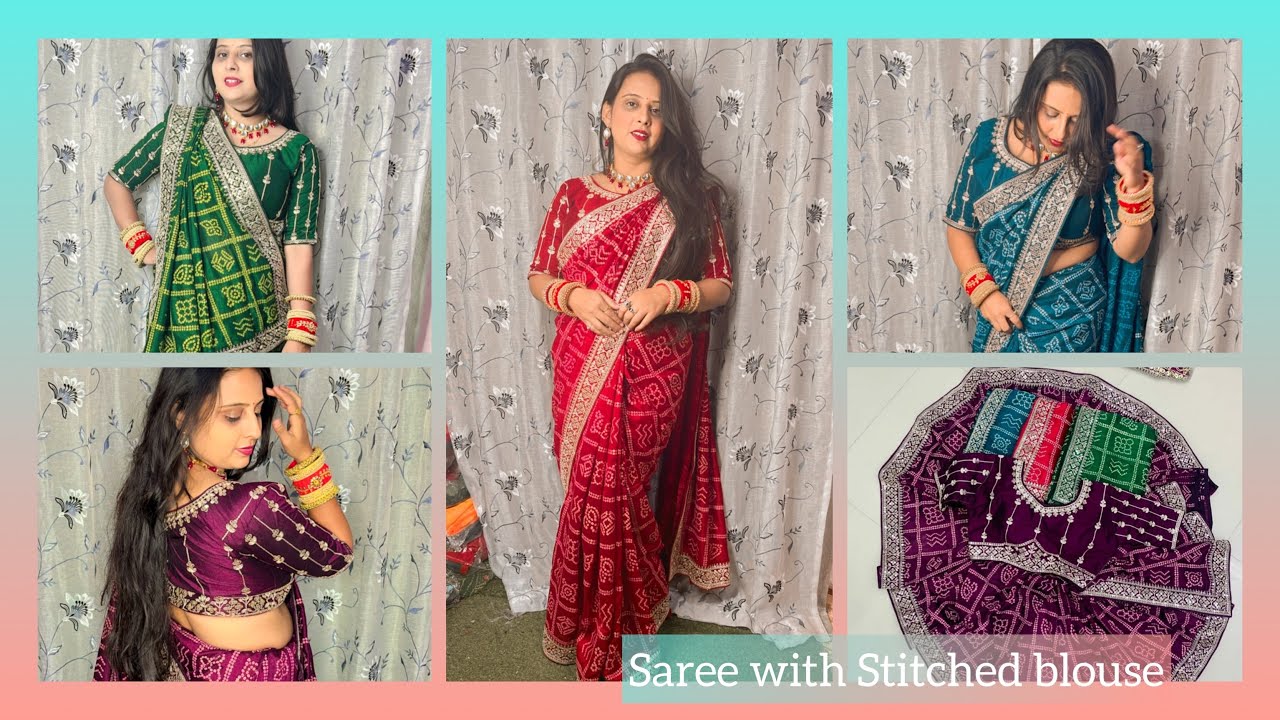 Ready made blouse with sarees