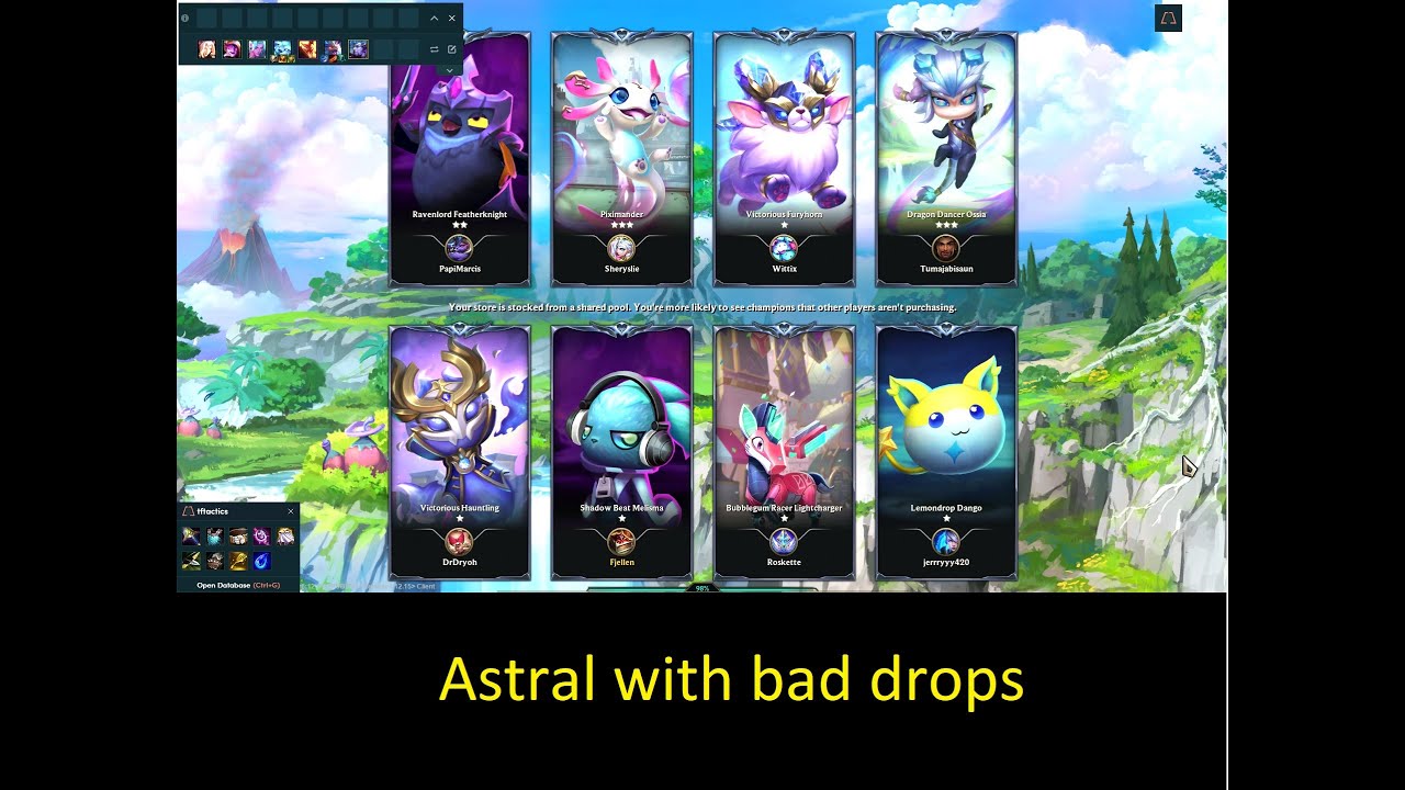 TFT Astral build Silver rank pos top 4 Fjellen 22-08-10