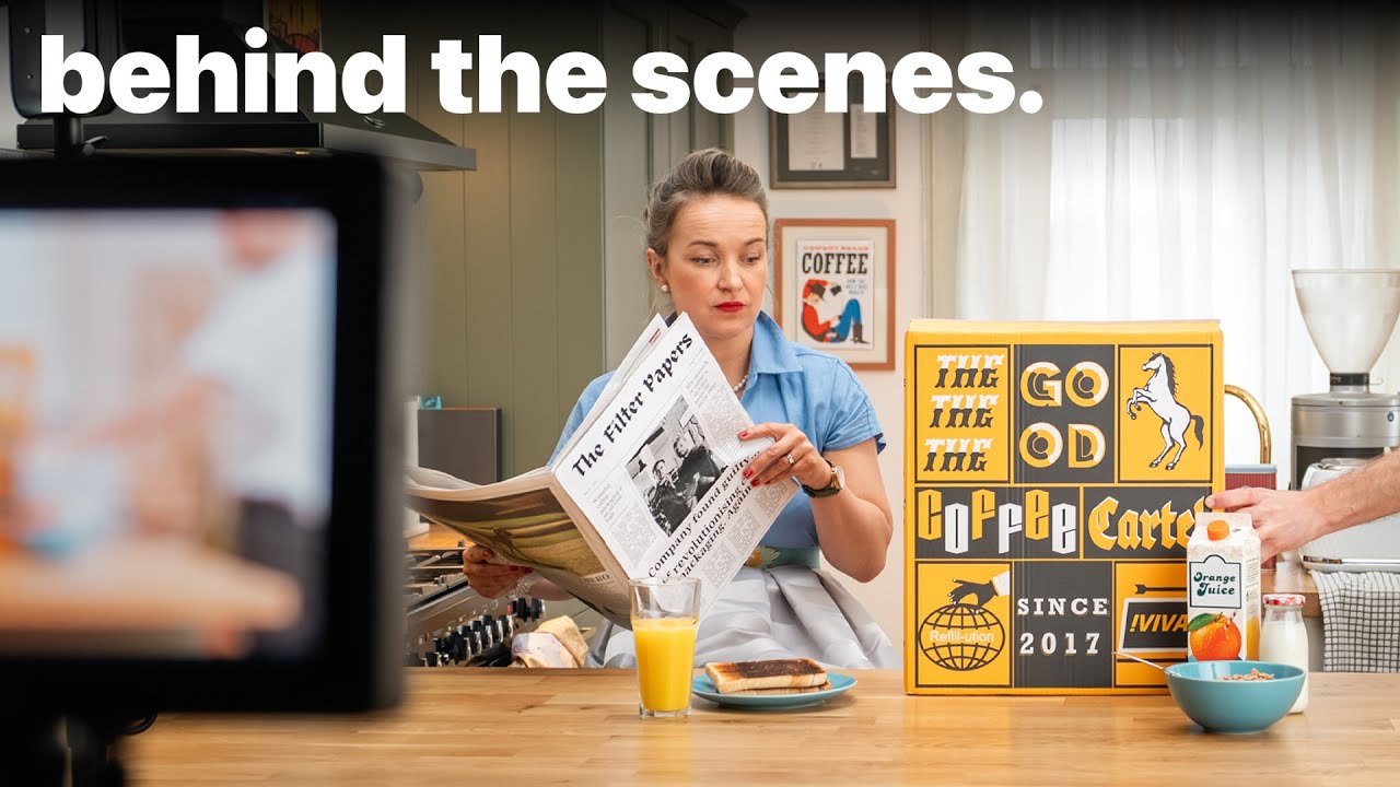 How we shot this RETRO coffee commercial | Behind the scenes
