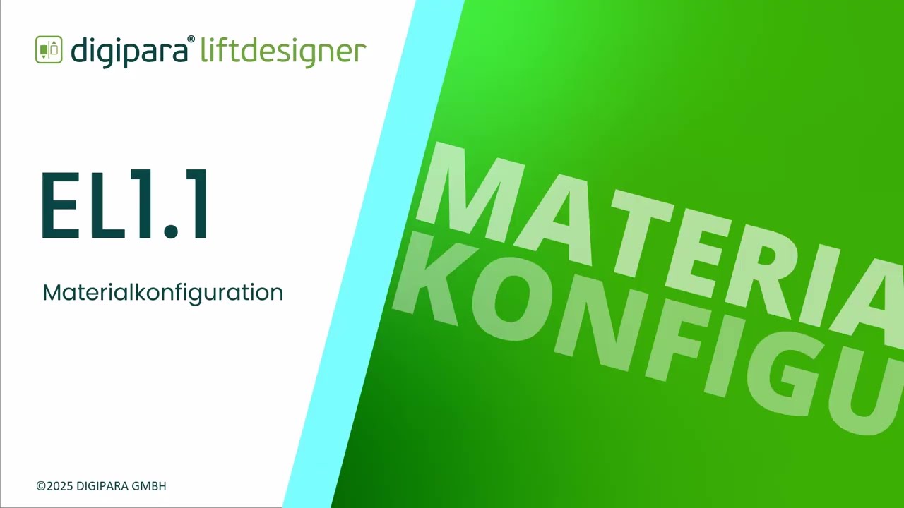 EL1.1 Materialkonfiguration