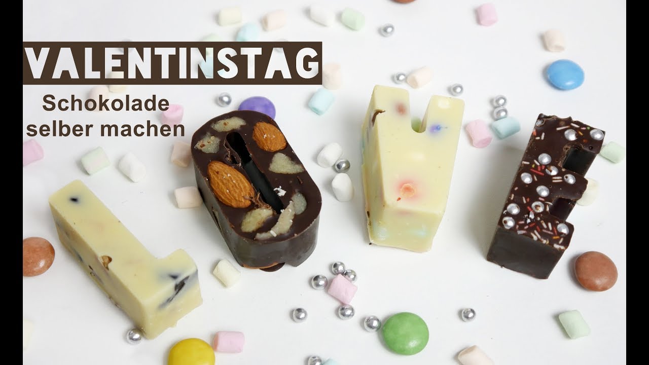 Valentinstag | DIY | Schokolade selber machen | Last - Minute - Geschenk