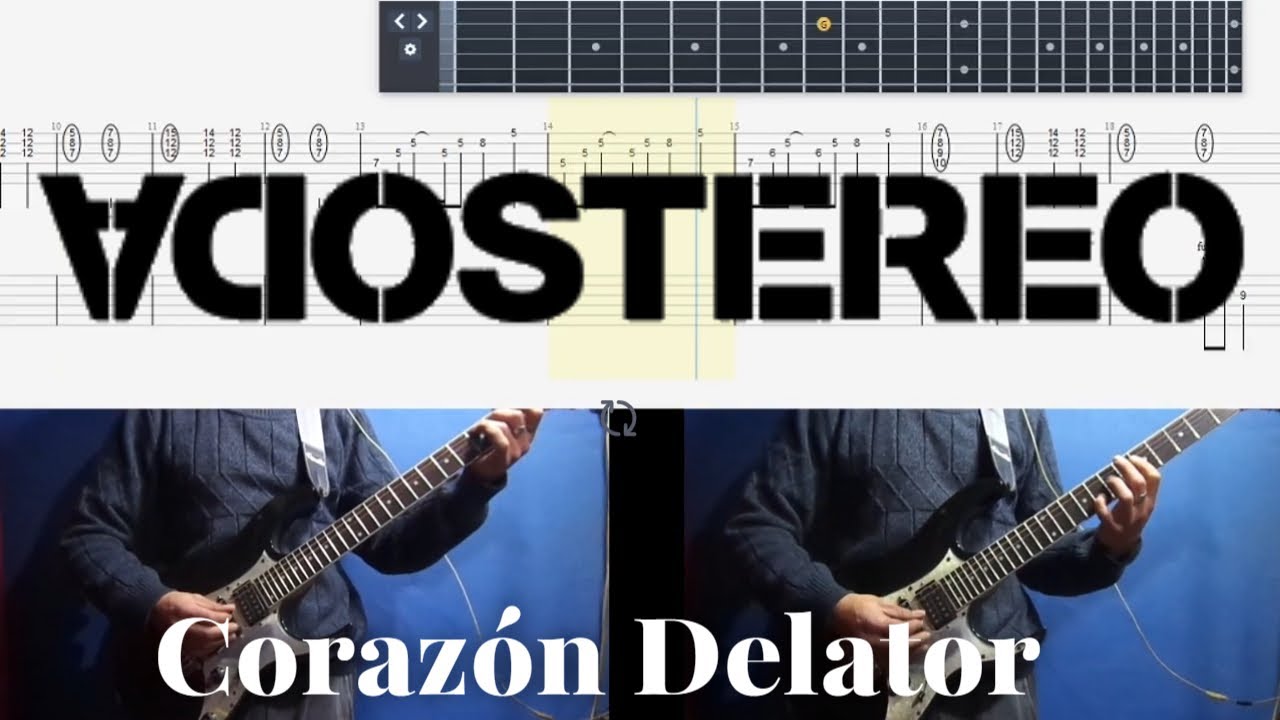 🎸🎵Soda Stereo Corazón Delator Cover Con Tab