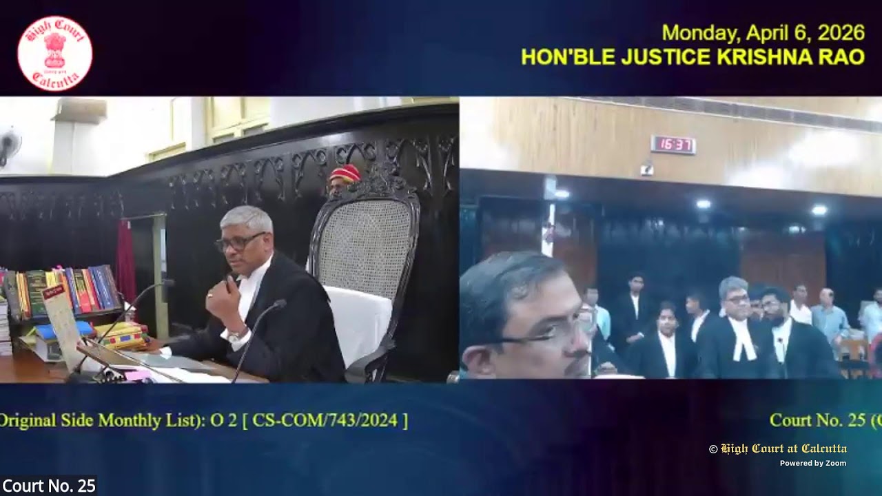 06 April 2026 | Court No. 25 | Live Streaming of the Court proceedings.