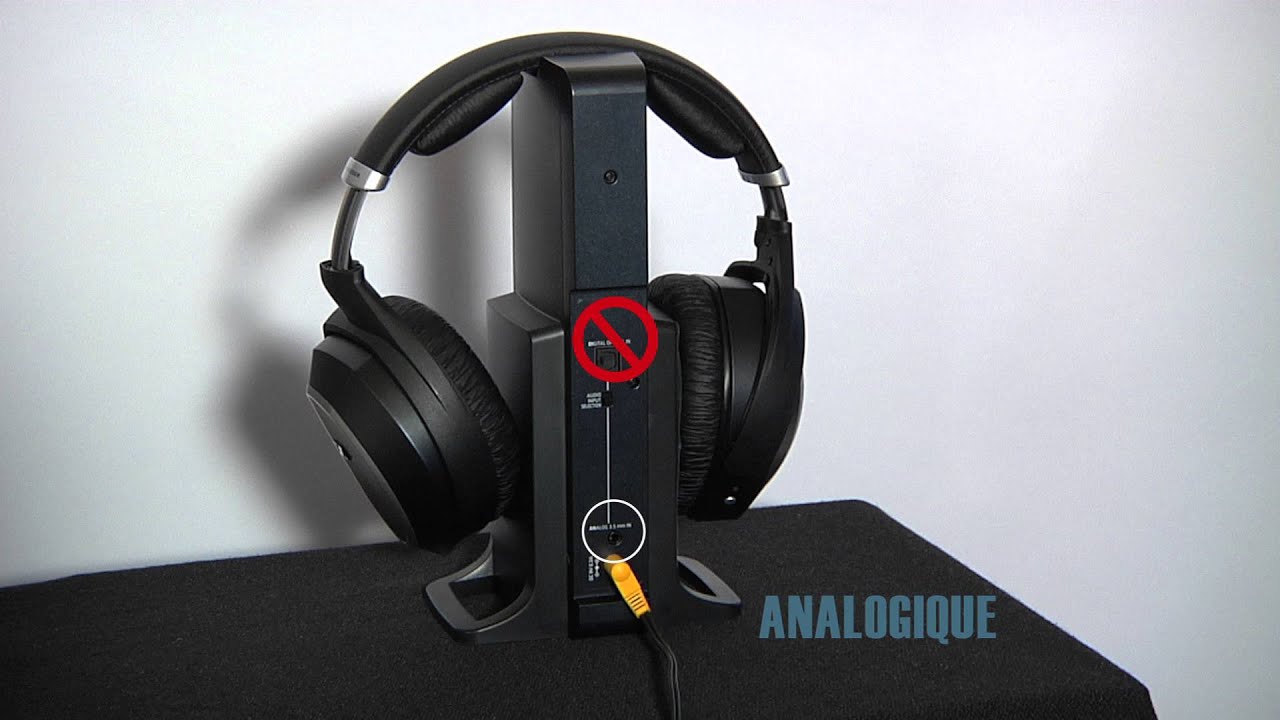 Comment raccorder votre casque sans fil numérique RS 195