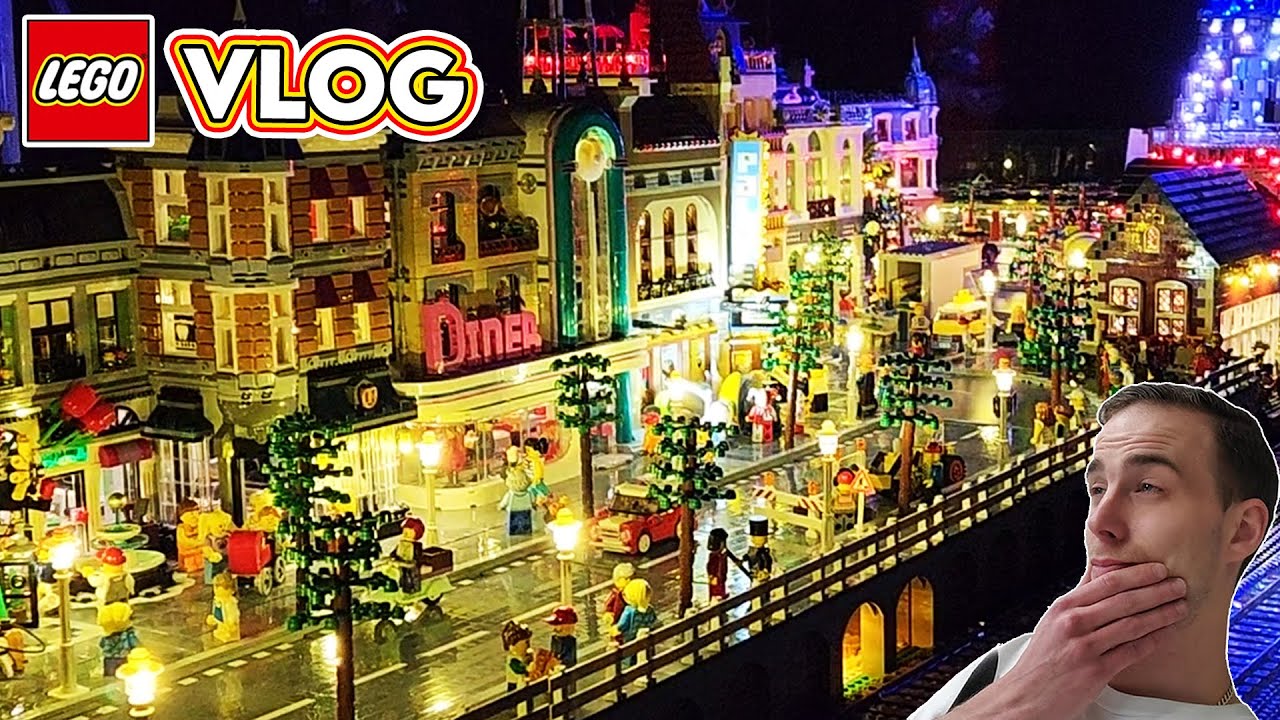 LEGO CITY LIGHTS! Great Ball Contraption! Trains! Brickworld Chicago Day 3