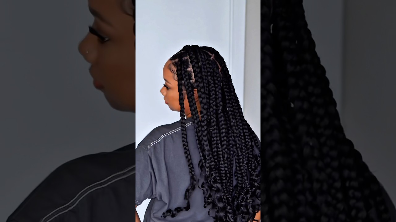 ✨ Easy Jumbo Box Braids on Fine Natural Hair✨