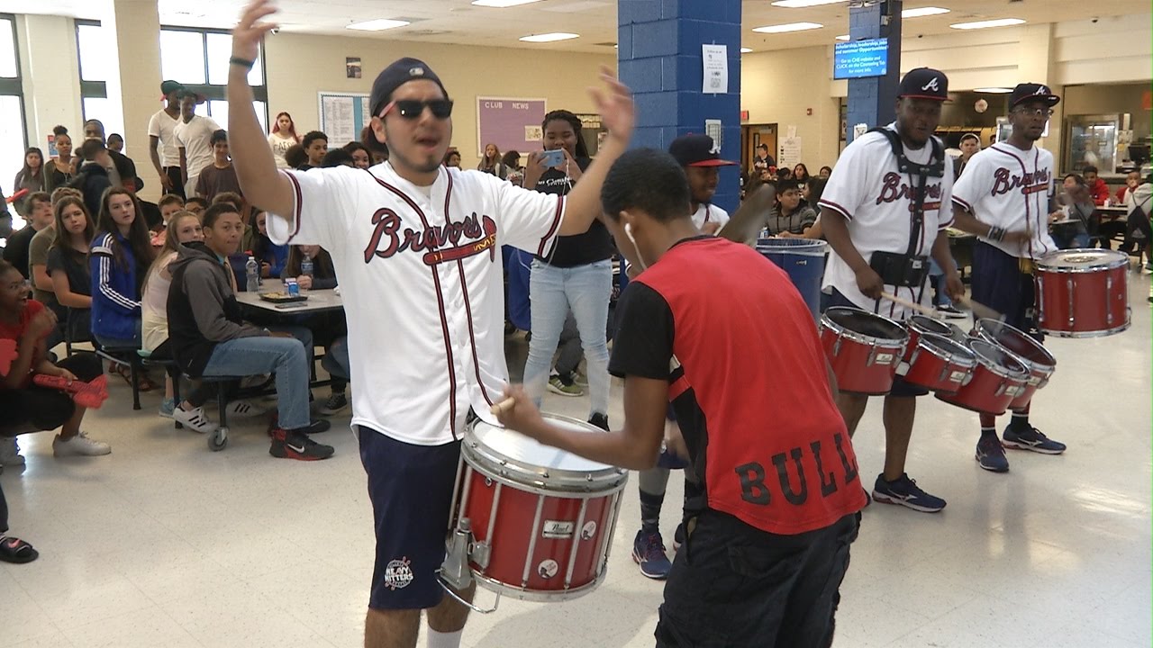 Braves Pep Rally at Campbell High School