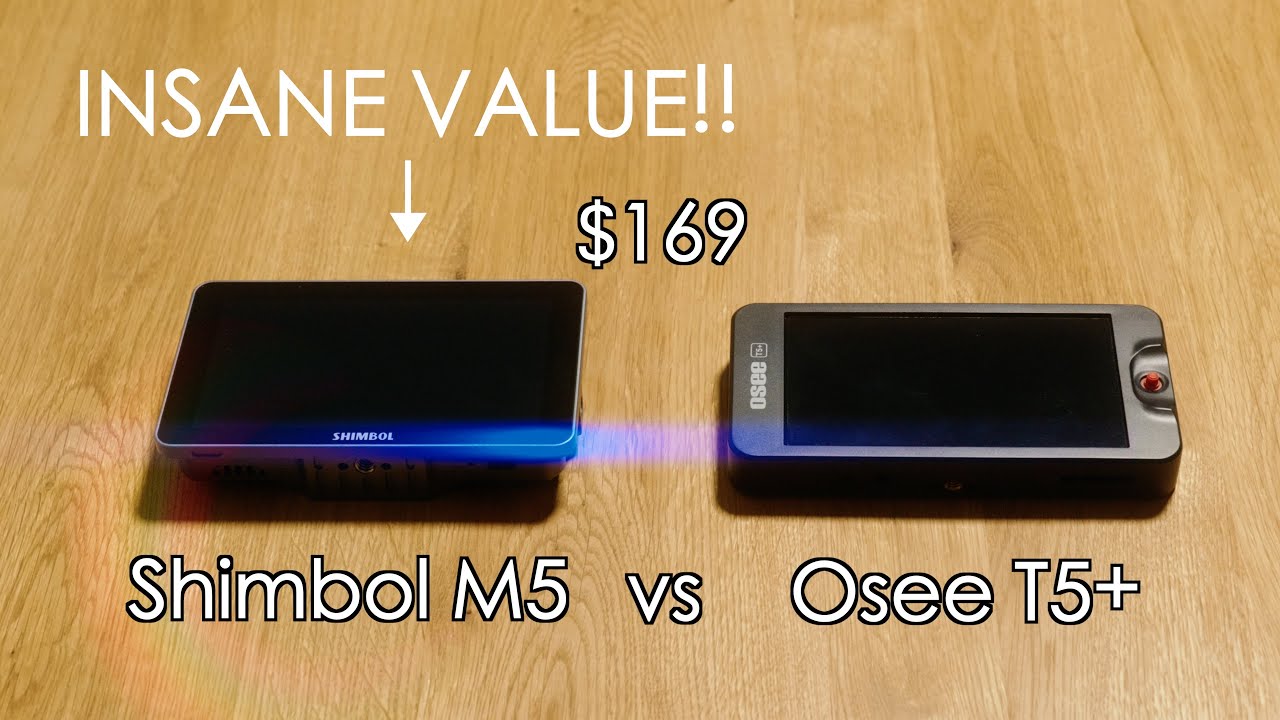 Which BUDGET On-Camera Monitor is the BEST? - Shimbol M5 vs Osee T5+ (Review and Comparison)