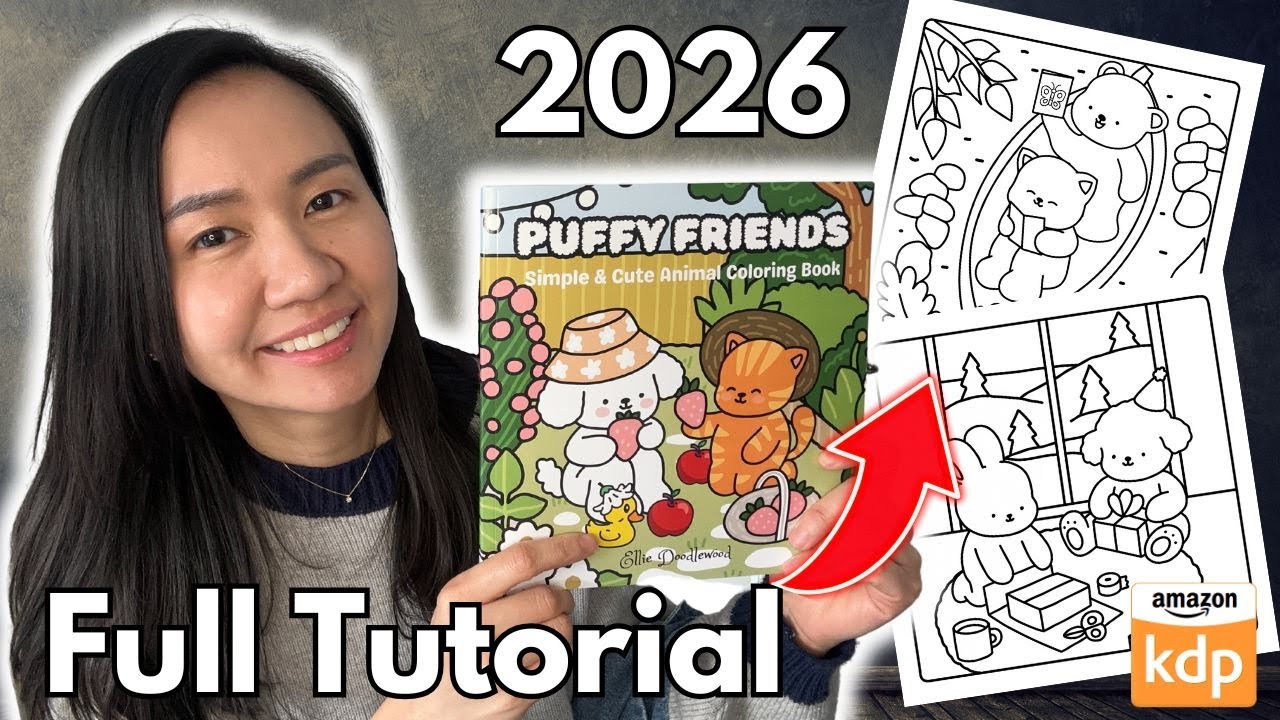 How to Create and Publish a Coloring Book to Sell on Amazon KDP  | Step-by-Step Tutorial (2026)
