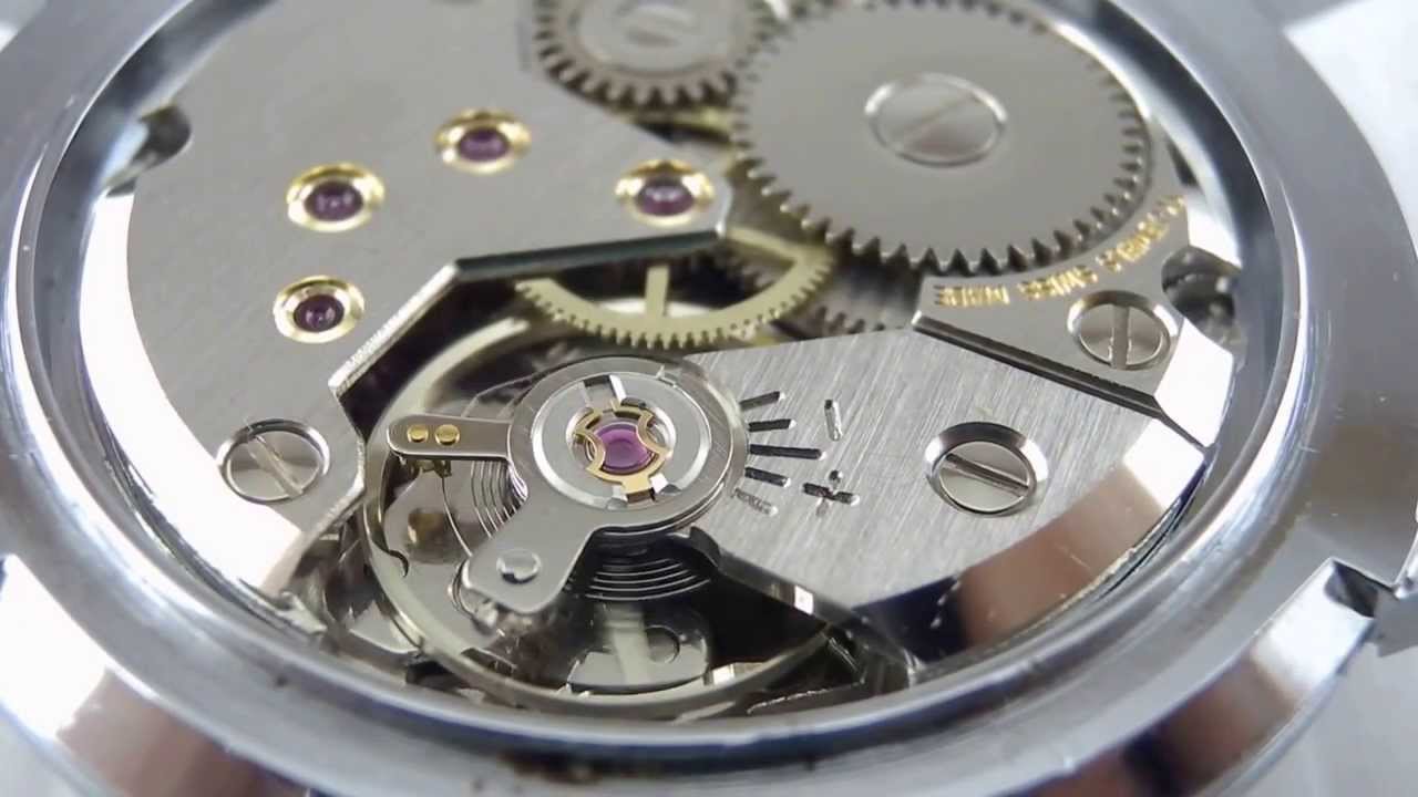 Technos manualwind Movement by Peseux cal.7060 Running.
