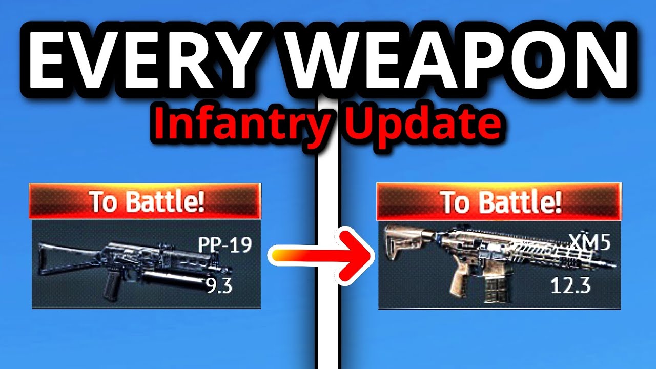 1 KILL WITH EVERY GUN IN THE NEW INFANTRY MODE (all main guns)