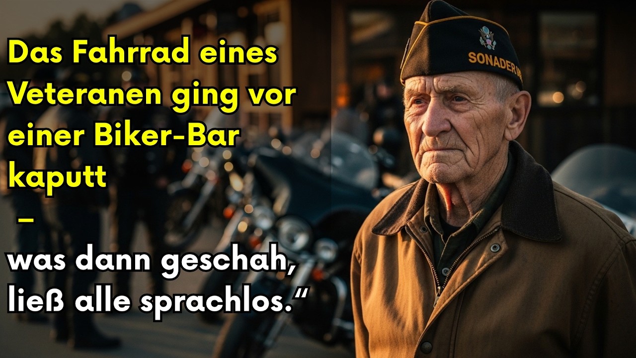Das Fahrrad eines Veteranen ging vor einer Biker-Bar kaputt – was dann geschah, ließ alle sprachlos