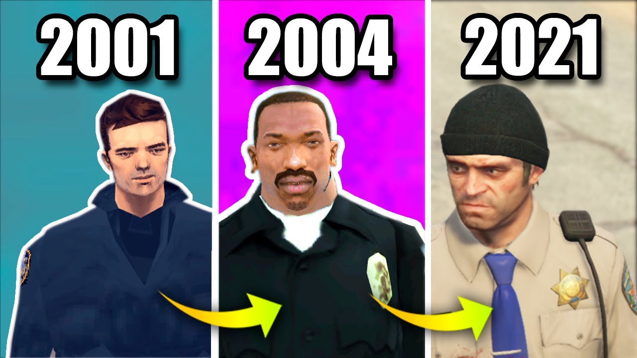 WORKING AS COP In GTA Games (Evolution)