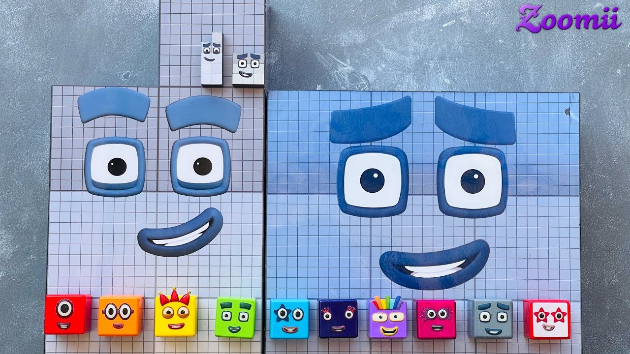 Looking for Numberblocks Double NEW 9000 Space ASMR Numberblocks Satisfying Video #74