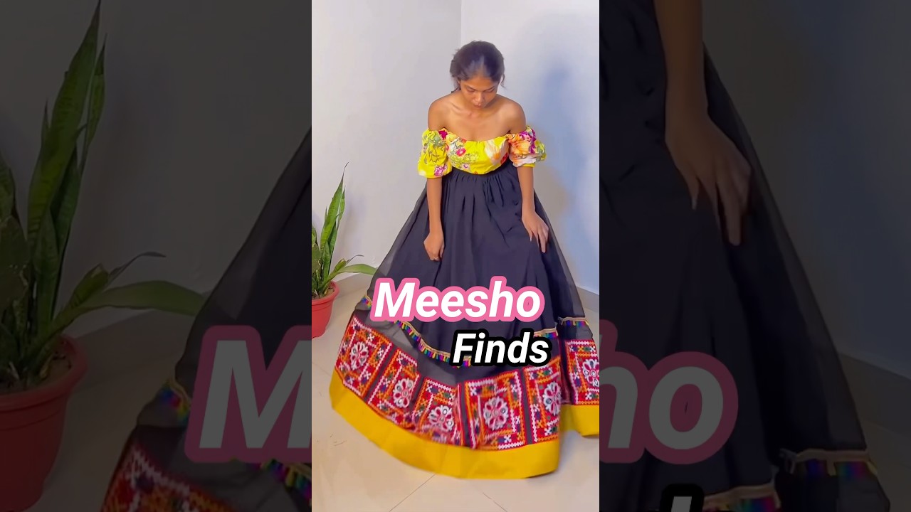 *Mersho Dandiya/ Garba Skirt under ₹500 #cancan #dandiya #skrit #haul #viralvideo #meesho #yt