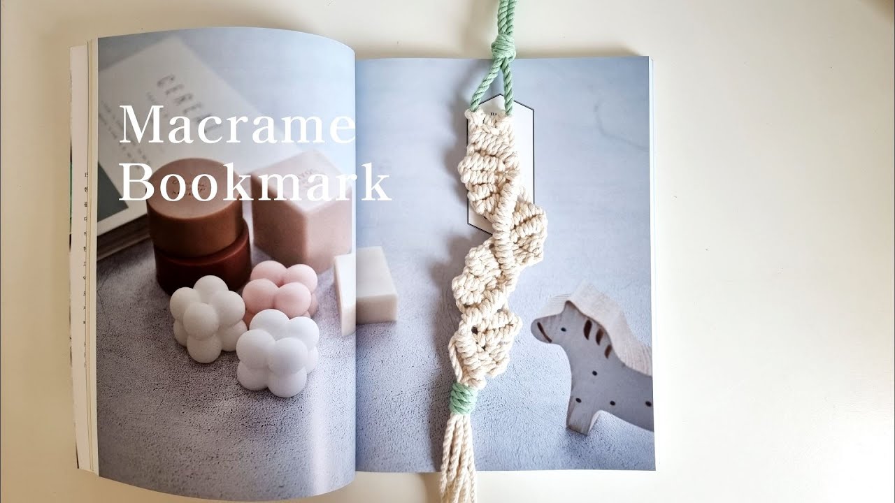 [Sub] DIY Macrame Bookmark #2 쉽고 간단한 마크라메 북마크 / 책갈피 만들기