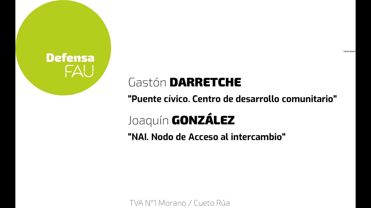 Defensa de PFC | Gastón Darretche y Joaquín González