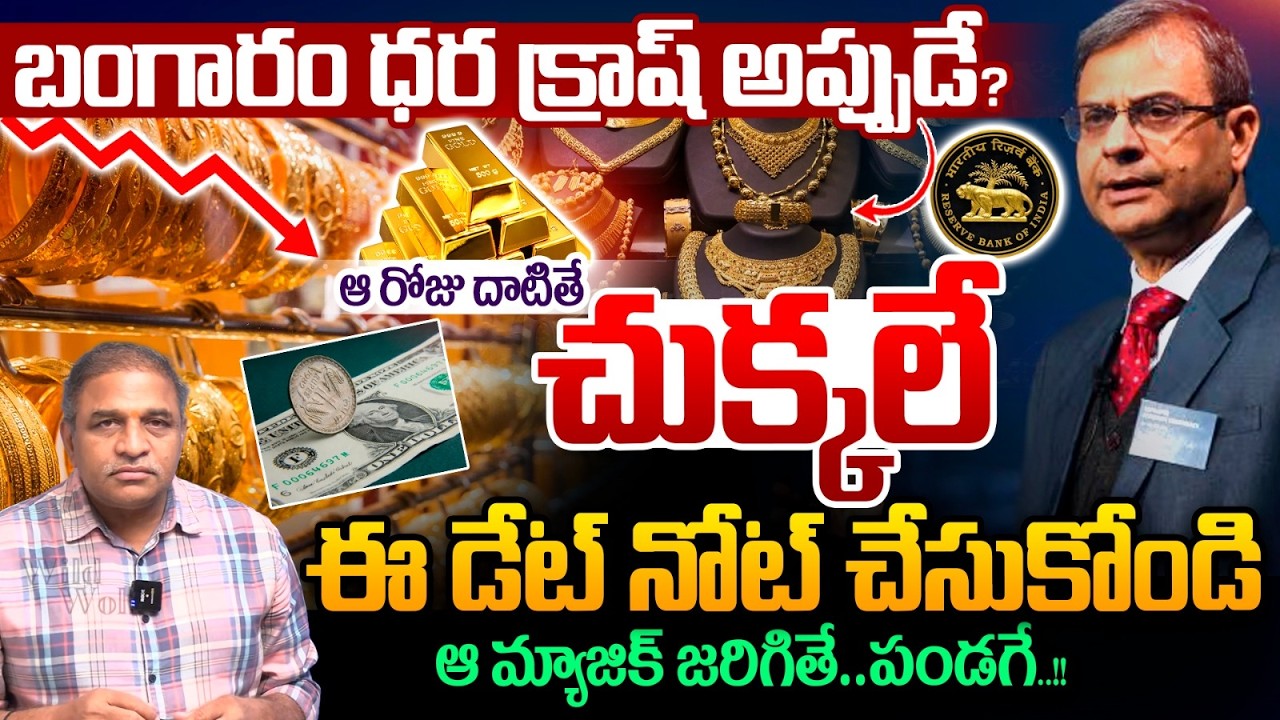 Is a gold price crash imminent? : Make a note of this date | Rupee vs Dollar | India Market | US FED