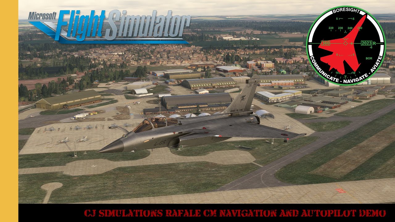 CJ Simulations Rafale C/M Navigation And Autopilot Demo | MSFS | Microsoft Flight Simulator
