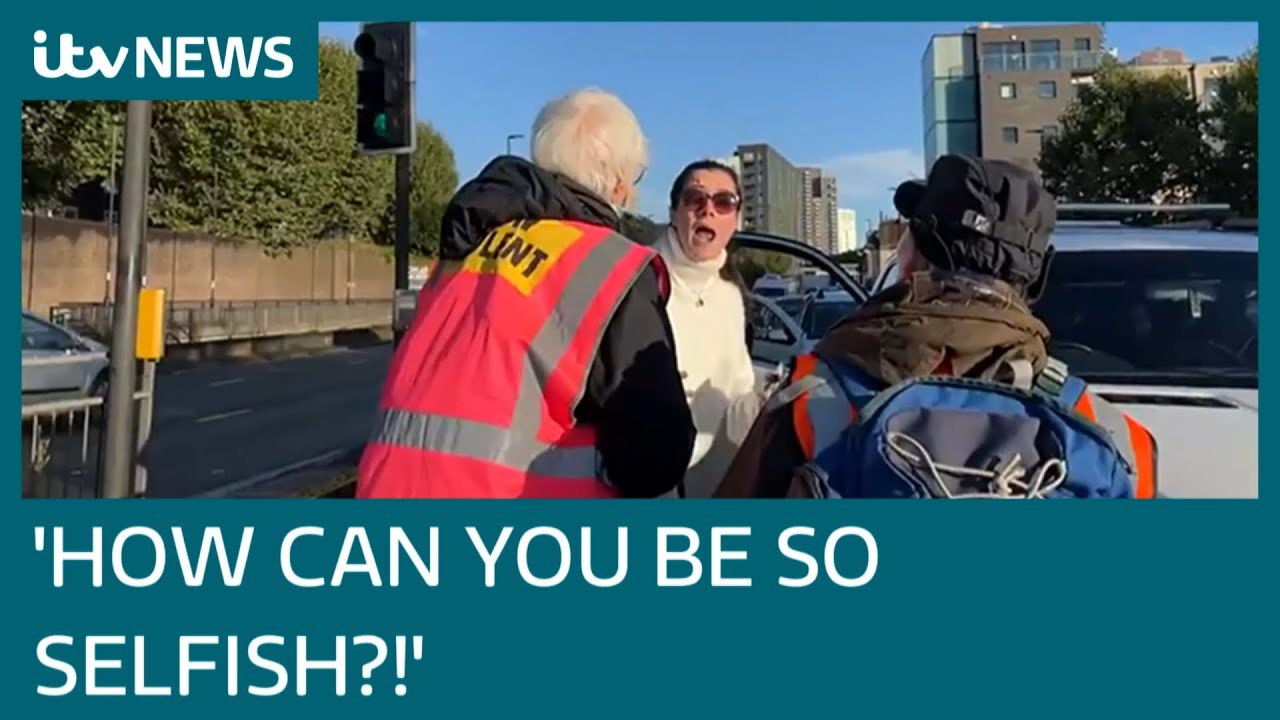 Woman pleads with Insulate Britain to let her through road block to see sick mum | ITV News