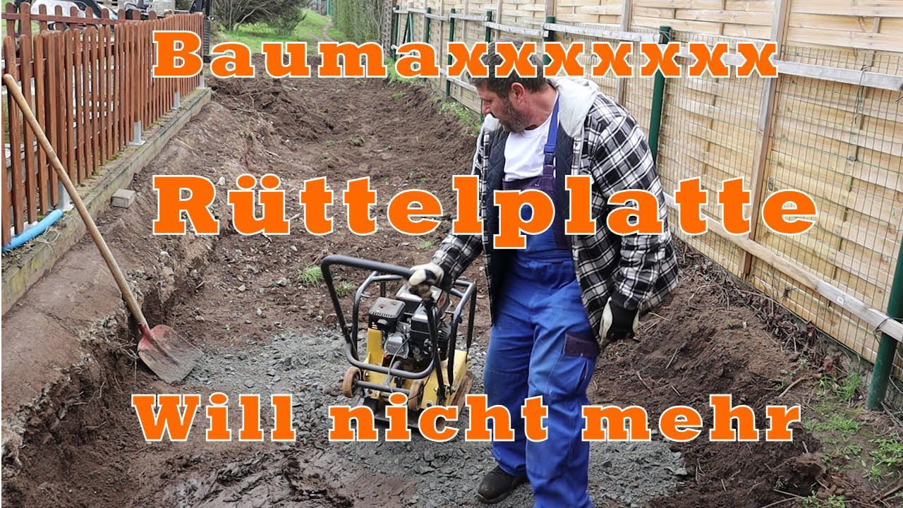 Rüttelplatte will nicht mehr und ich hab keene Ahnung einfach erklärt