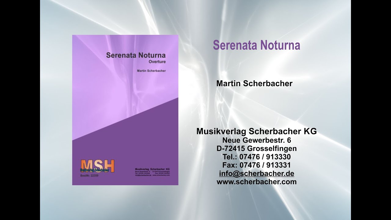 Serenata Noturna | Musikverlag Scherbacher