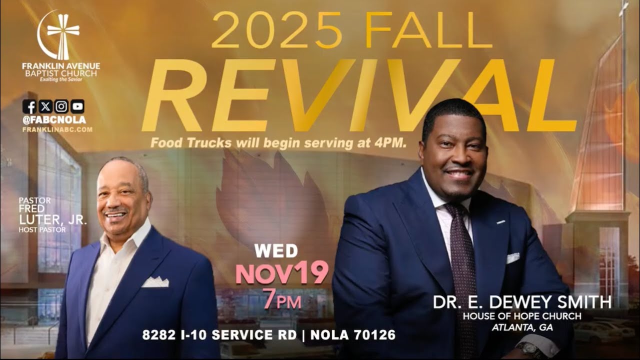 Let's Shift The Heavens | Dr. E. Dewey Smith | Fall Revival 2025 | Franklin Avenue Baptist Church