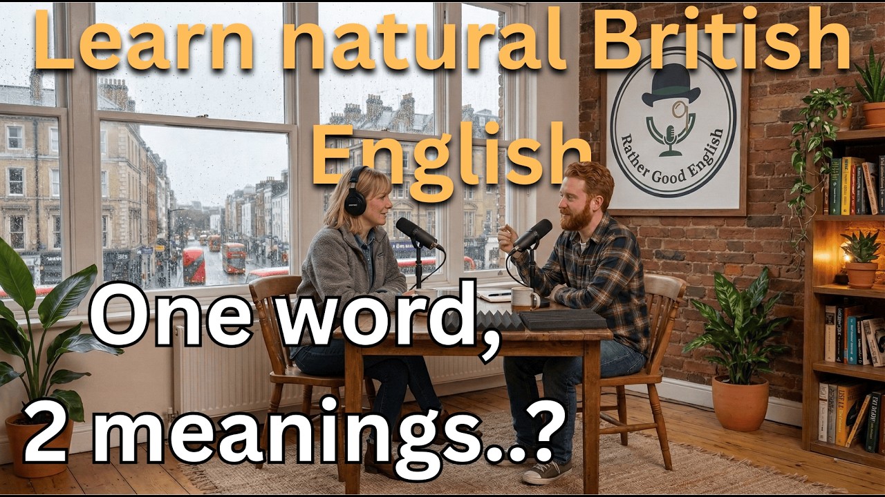One Word, Two Meanings? | Natural British English Conversation | Rather Good English Podcast