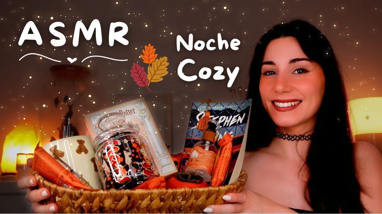 ASMR NOCHE RELAJANTE CONMIGO 🧡🍂