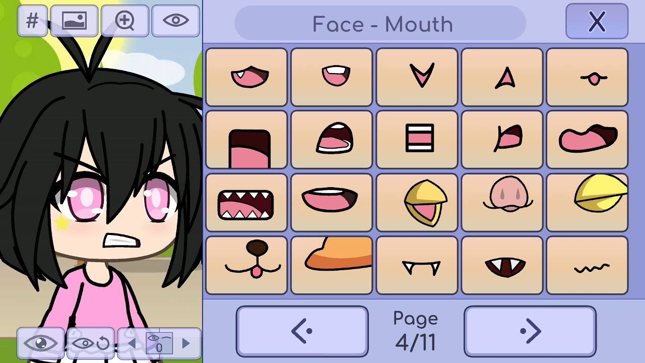 Making the powerpuff girls in gacha life