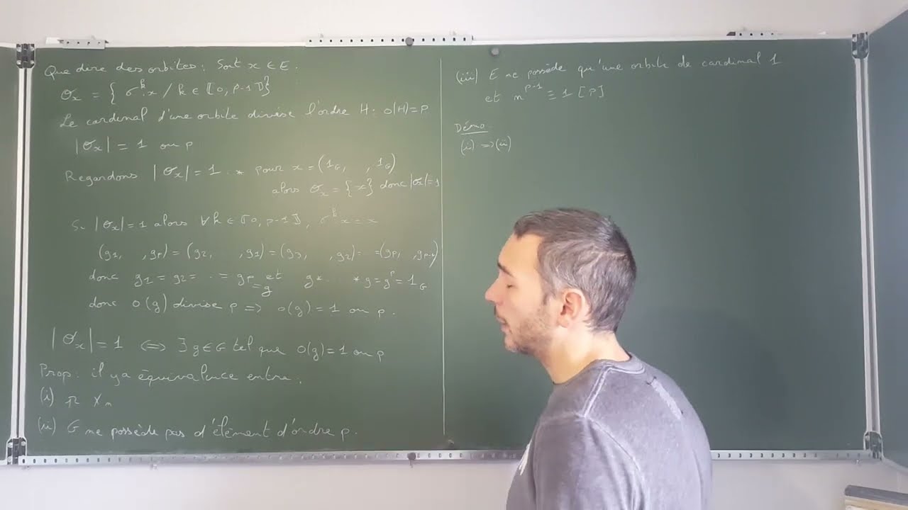 Mathématiques : Utilisation d'une action de groupe pour les théorèmes de Fermat et de  Cauchy