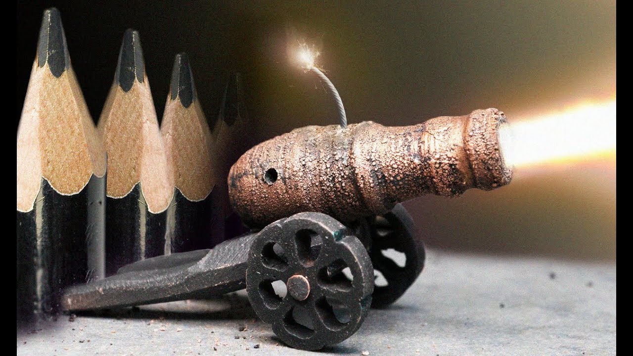 Mini Cannon From Pencils - Super Easy!