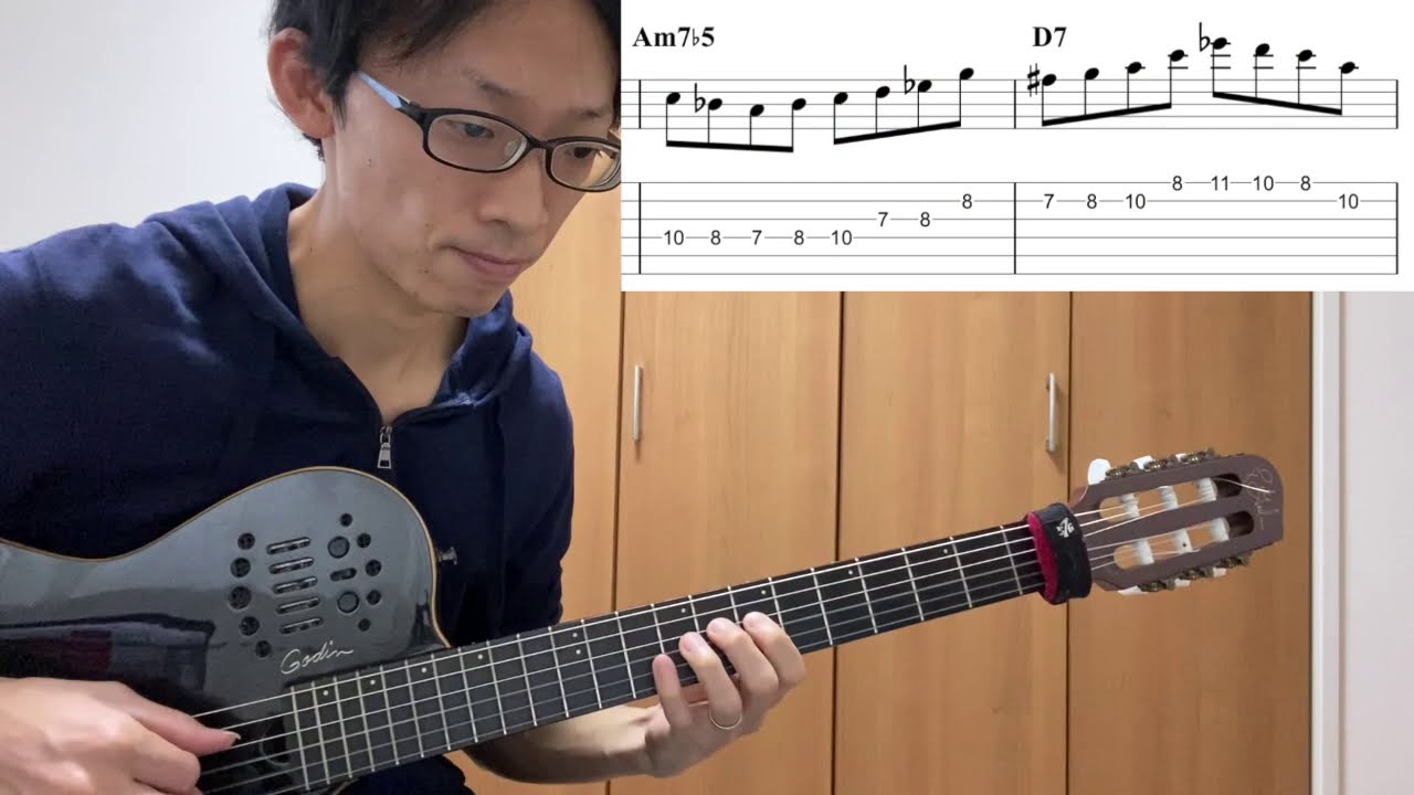 【酒とバラの日々】ジャズギターアドリブ例①｜TAB譜付き練習フレーズ集｜Days of Wine and Roses jazz guitar lecture