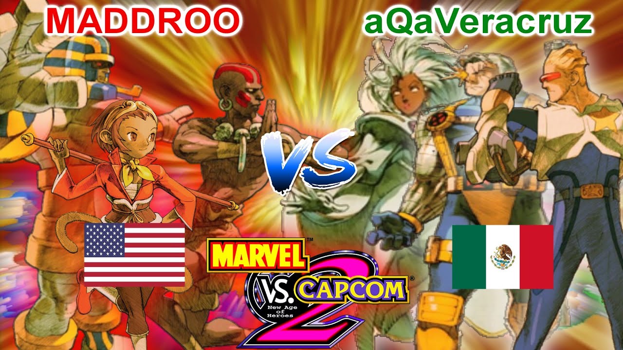 Marvel vs Capcom 2: New Age of Heroes - MADDROO vs aQaVeracruz
