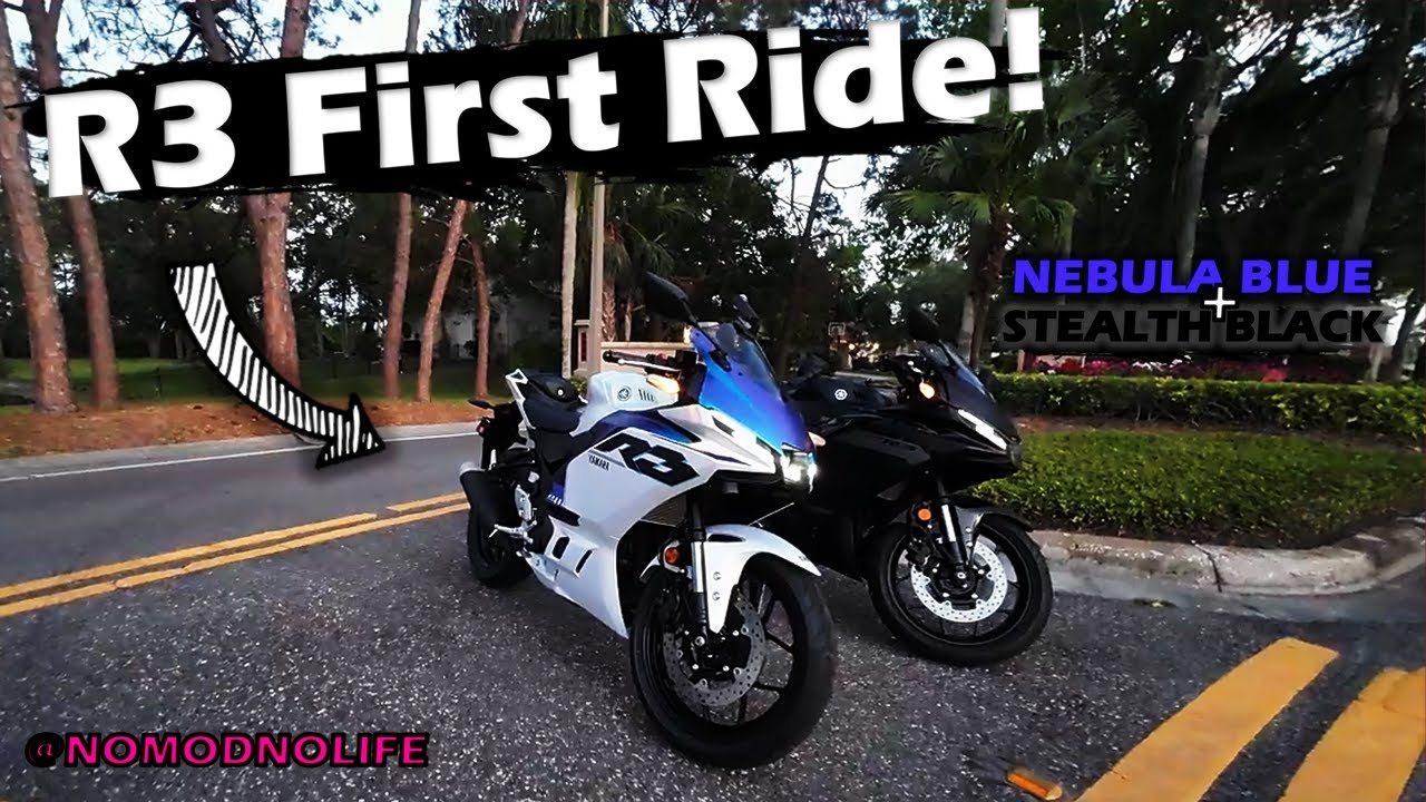 Yamaha R3 2025 First Ride! Sunset (Chill) | Nebula Blue + Stealth Black @nomodnolife 4K60fps