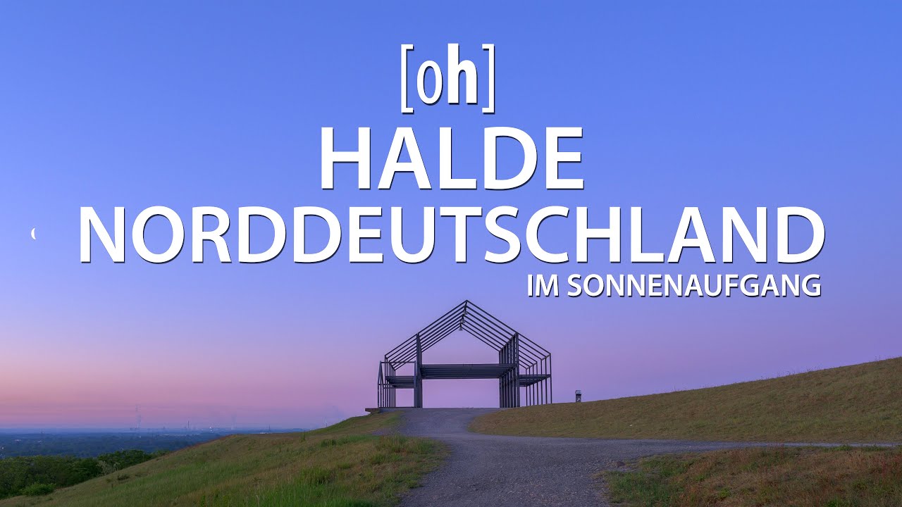 Halde Norddeutschland im Sonnenaufgang - gefilmt mit DJI Mavic Air 2