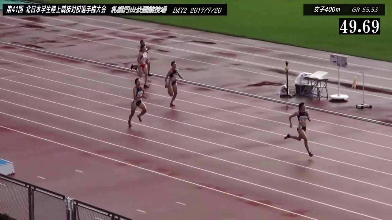 2019北日本インカレ 女子400m予選・決勝