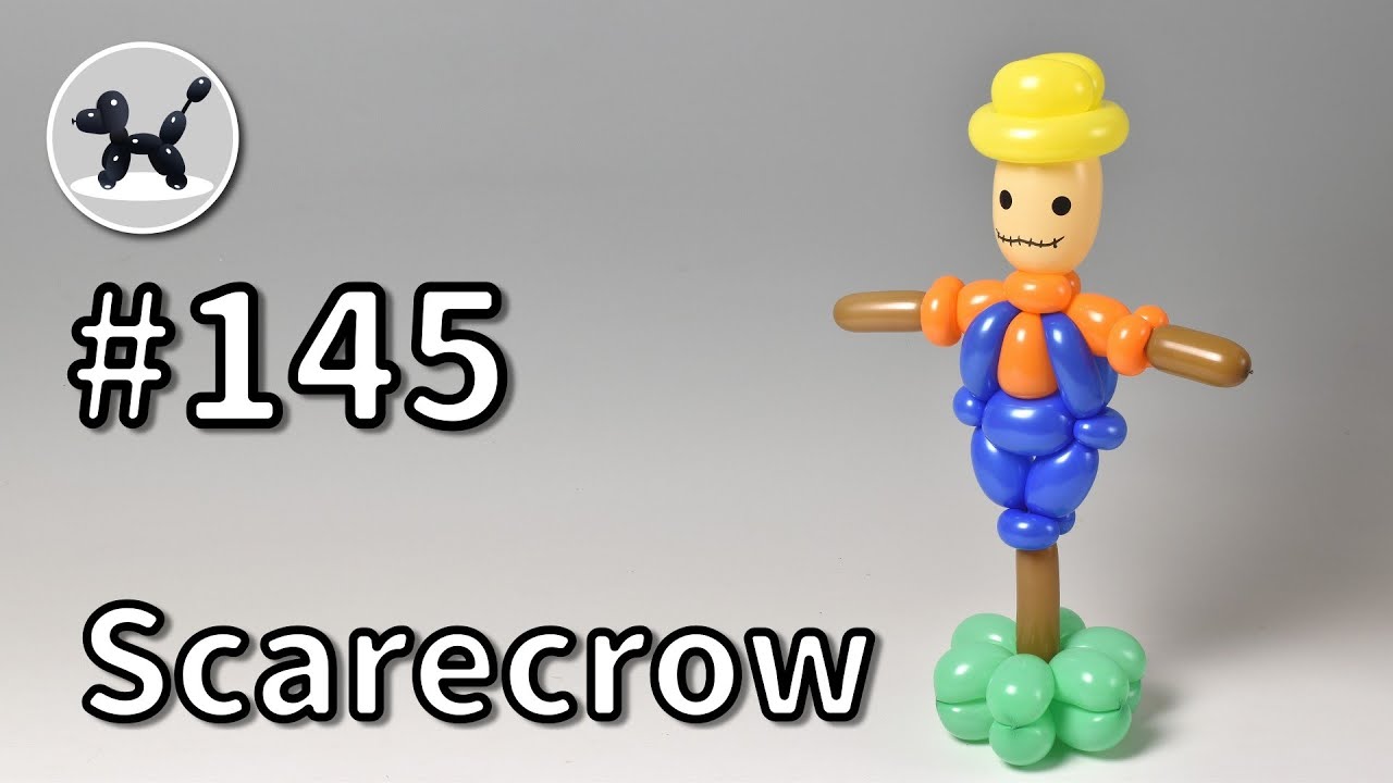 Scarecrow - How to Make Balloon Animals #145 / バルーンアートの作り方 #144  (カカシ)
