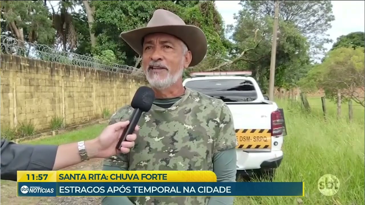 ESTRAGOS APÓS TEMPORAL EM SANTA RITA DO PASSA QUATRO 